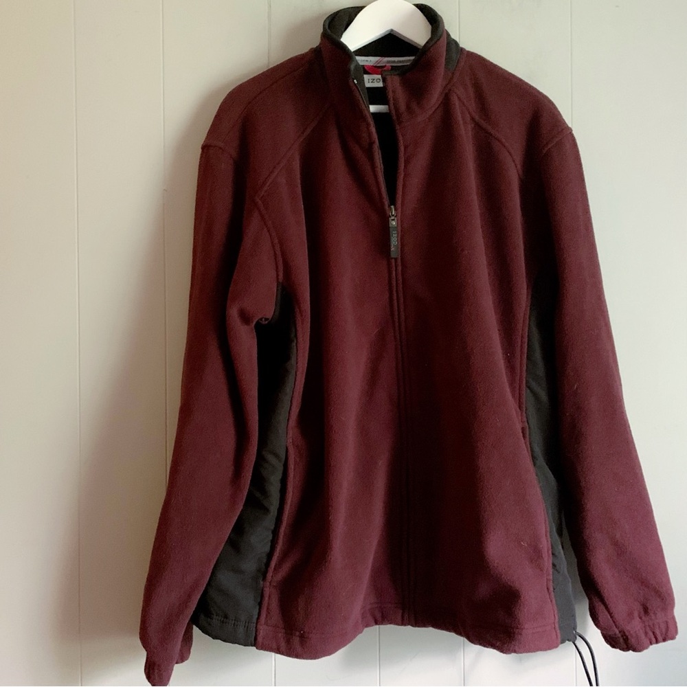 Izod Pfx Advantage Performance Full Zip Fleece Ja… - image 1